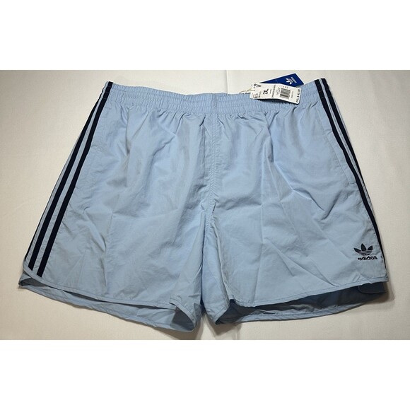 Adidas Originals Sprinter Shorts Clear Sky Night Indi Stripes JW6475 Mens XXL - Picture 2 of 9